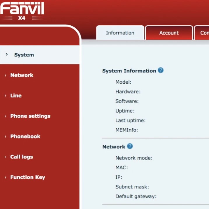 how to configure fanvil ip phone